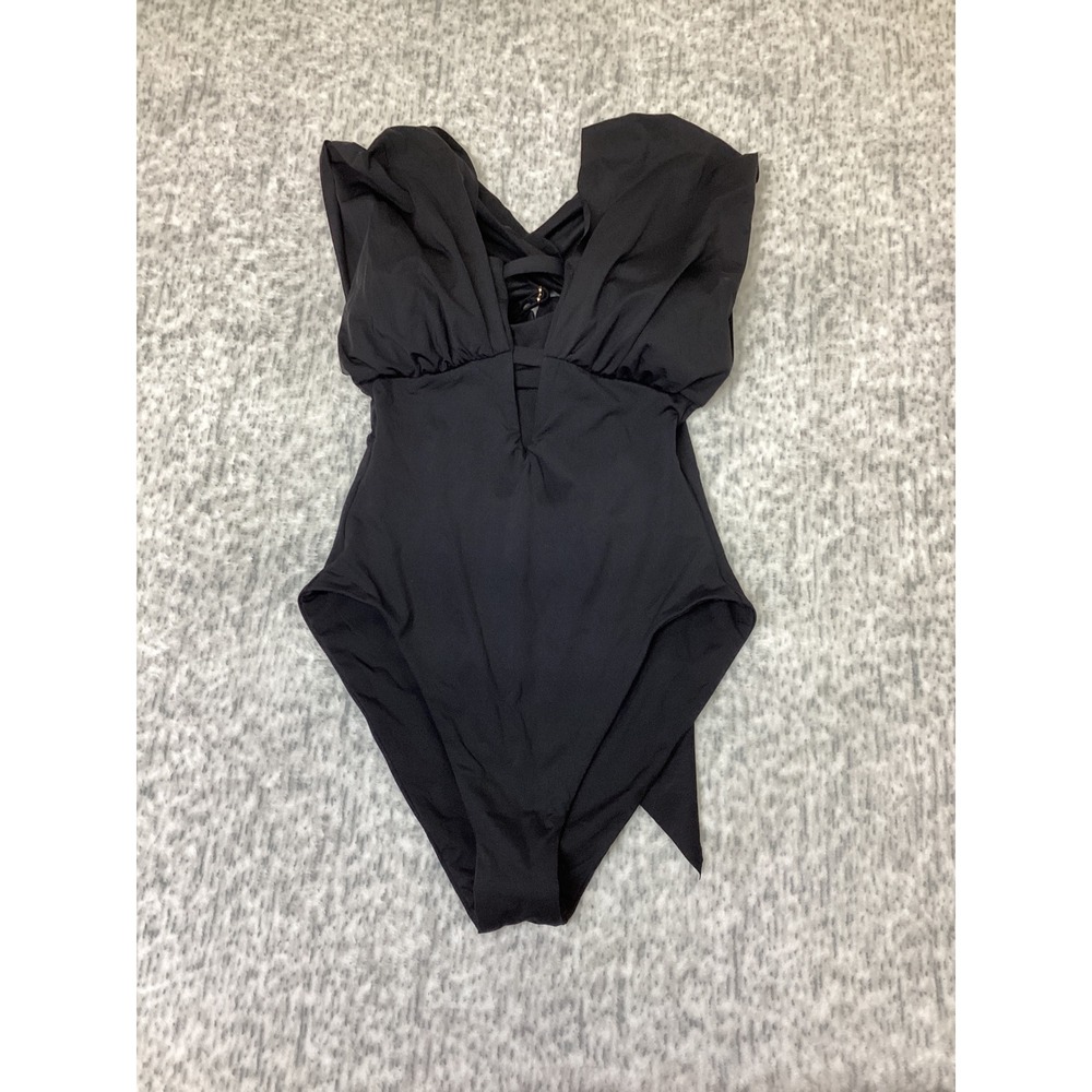 BECCA by Rebecca Virtue The Butterfly One Piece Swimsuit Black 141057 Small NWT